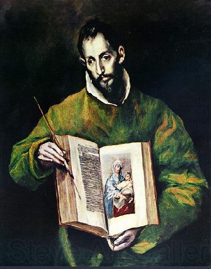El Greco Lukas als Maler Norge oil painting art